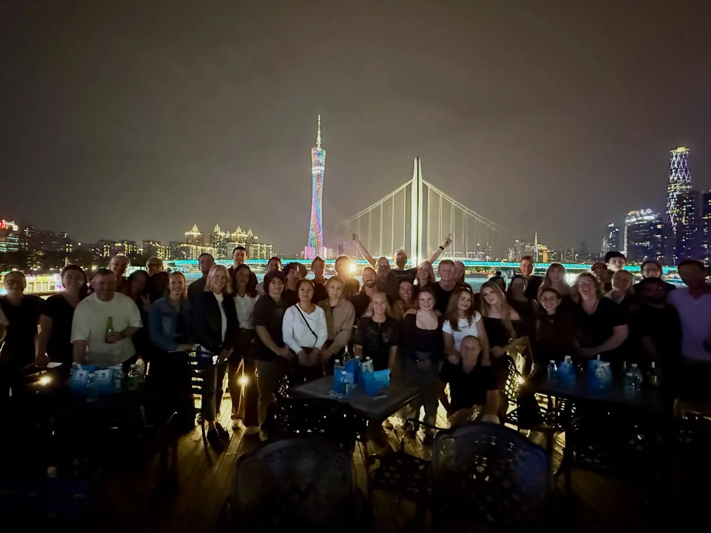 China Magic group dinner on the Guangzhou waterfront