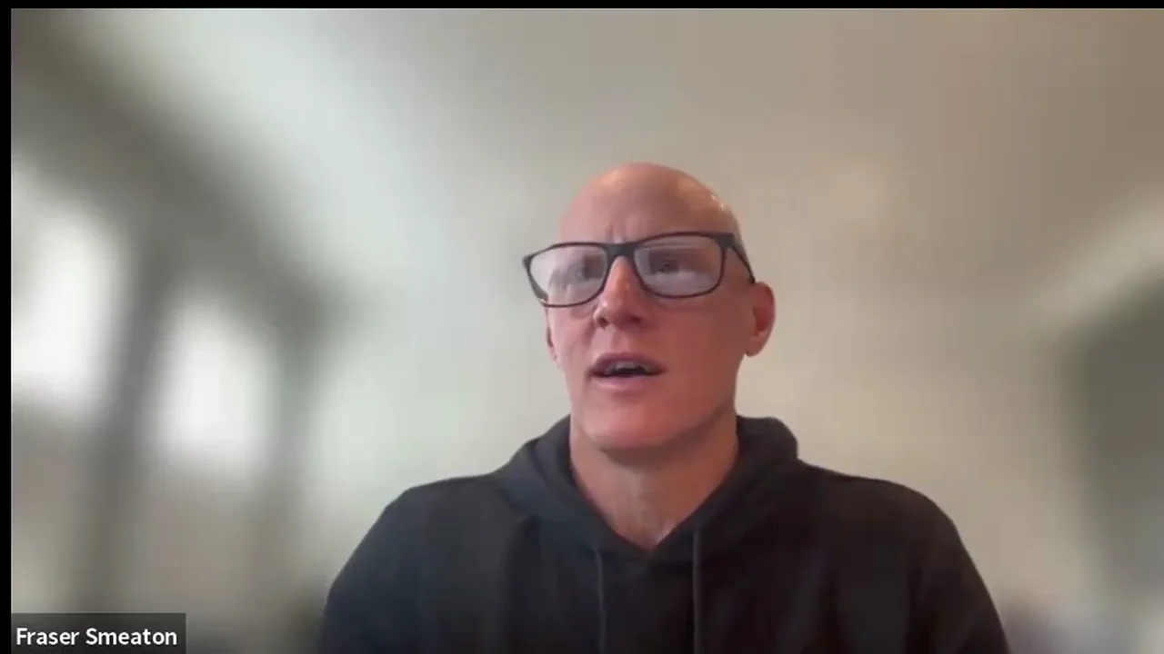Fraser Smeaton, a Titan Network member, on a live call describing Titan AI as the absolute market leader